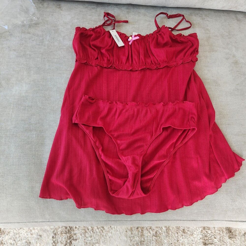 Adore Me Large Leanore PJ Set NWT Tank Top Shorts